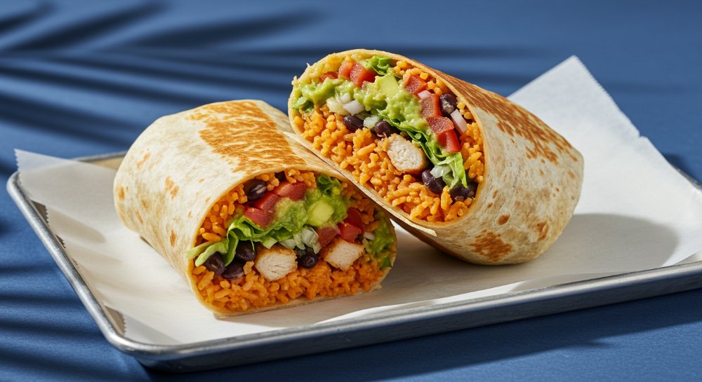 Burrito de Pollo en salsa Verde
