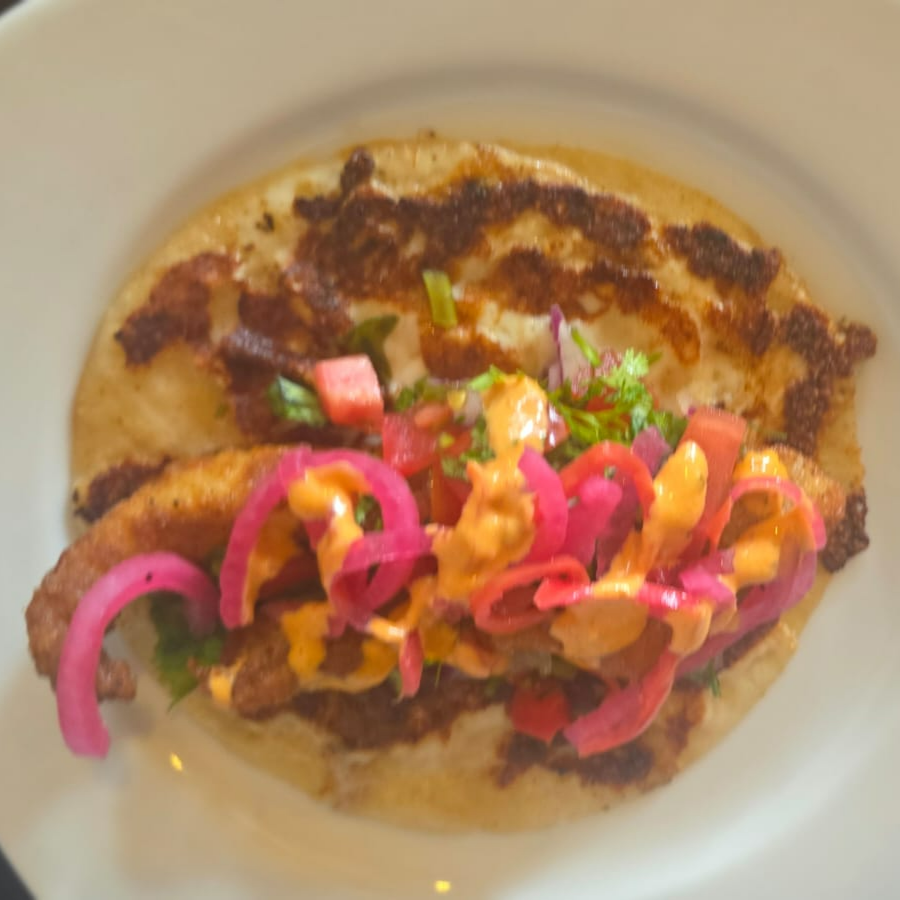 Orden de Taco Capeado Mitotero de Camarón.