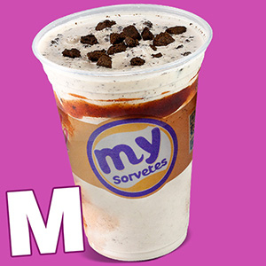 Nosso Milk Shake 400ml é a escolha ideal para quem busca um equilíbrio entre sabor e quantidade. Personalize com suas coberturas favoritas.