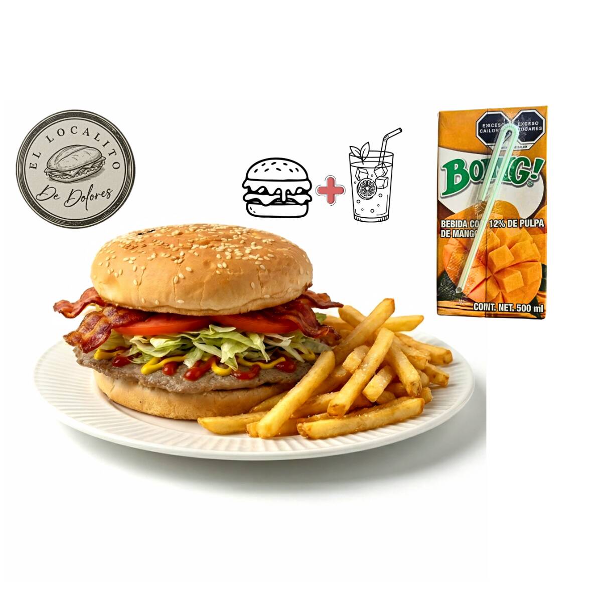 Comida Completa Hamburguesa