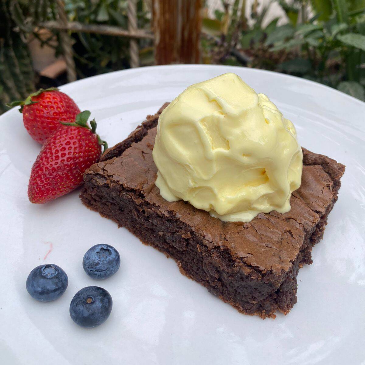 Brownie con Helado