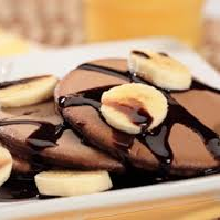 pancakes chocolate platano
