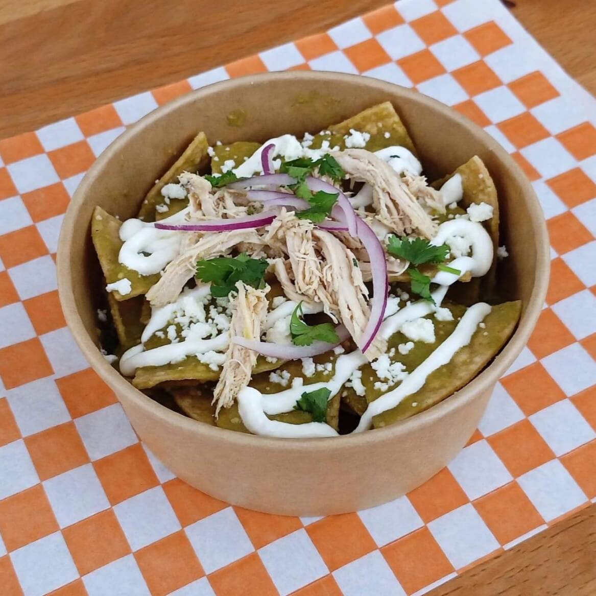 Chilaquiles en Salsa Verde con Pollo