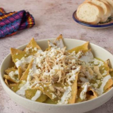 Chilaquiles Verdes Con Pollo