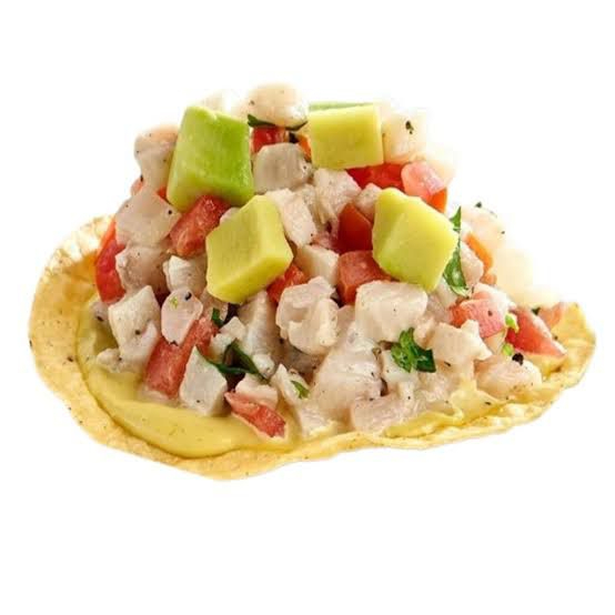 Tostada de Ceviche de Pescado