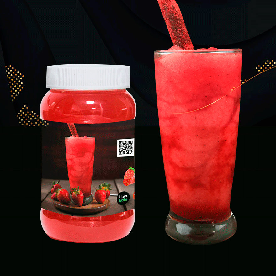 Frappe De Fresa de Agua 500 ml