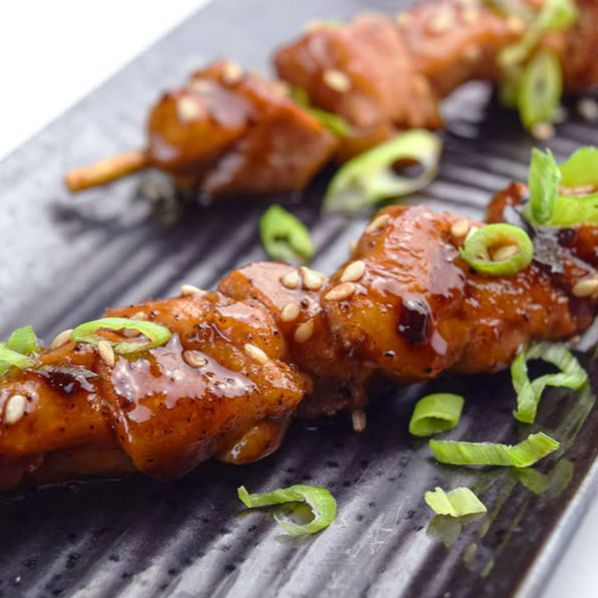 Yakitoris de pollo