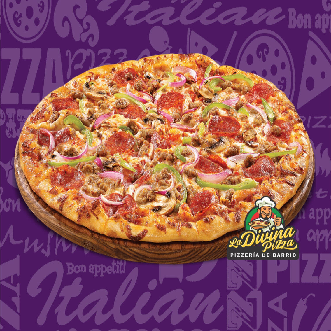 PIZZA FAMILIAR 12 REBANADAS