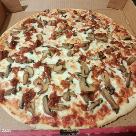 Pizza M Chilorio Champiñon ( 8 Rebanadas )