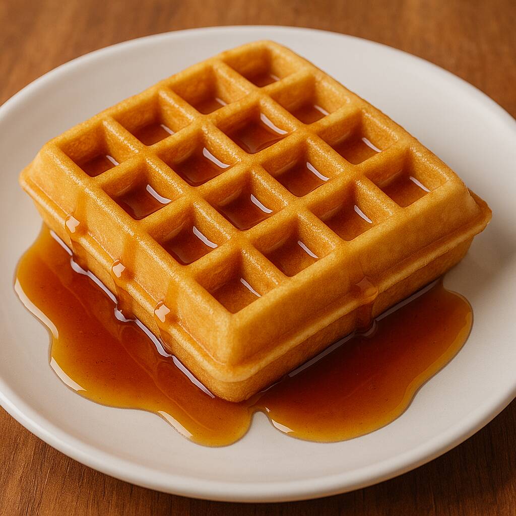 Waffle Mantequilla y Maple