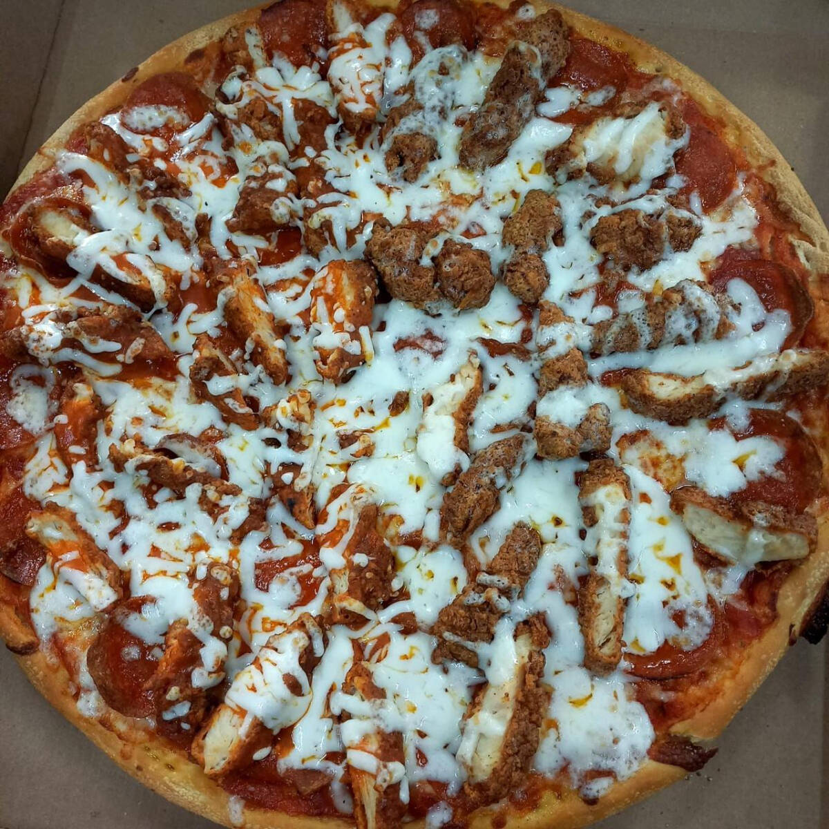 Pizza de boneless