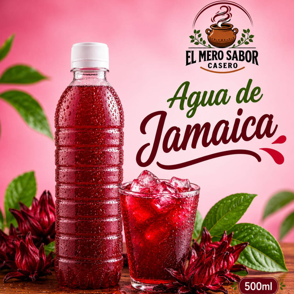 AGUA JAMAICA 500 ML