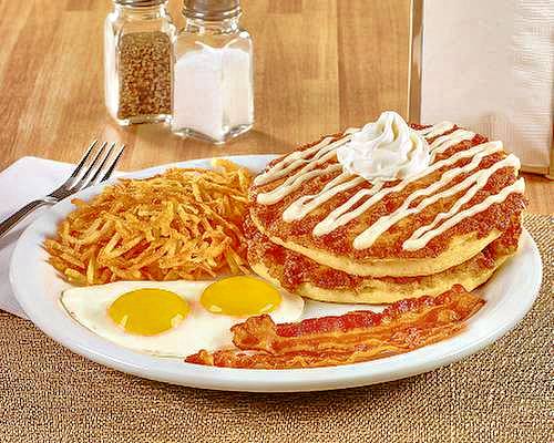 Cinnamon Roll Pancake Breakfast