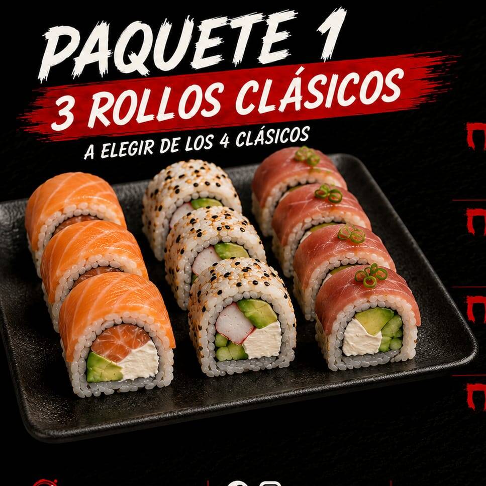 Paquete 1, 3 Rollos Clásicos