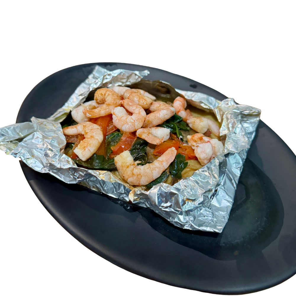 Filete empapelado relleno de Camarón