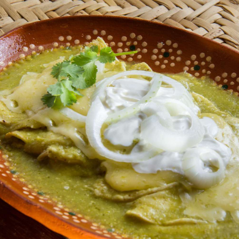 Enchiladas Verdes de Pollo