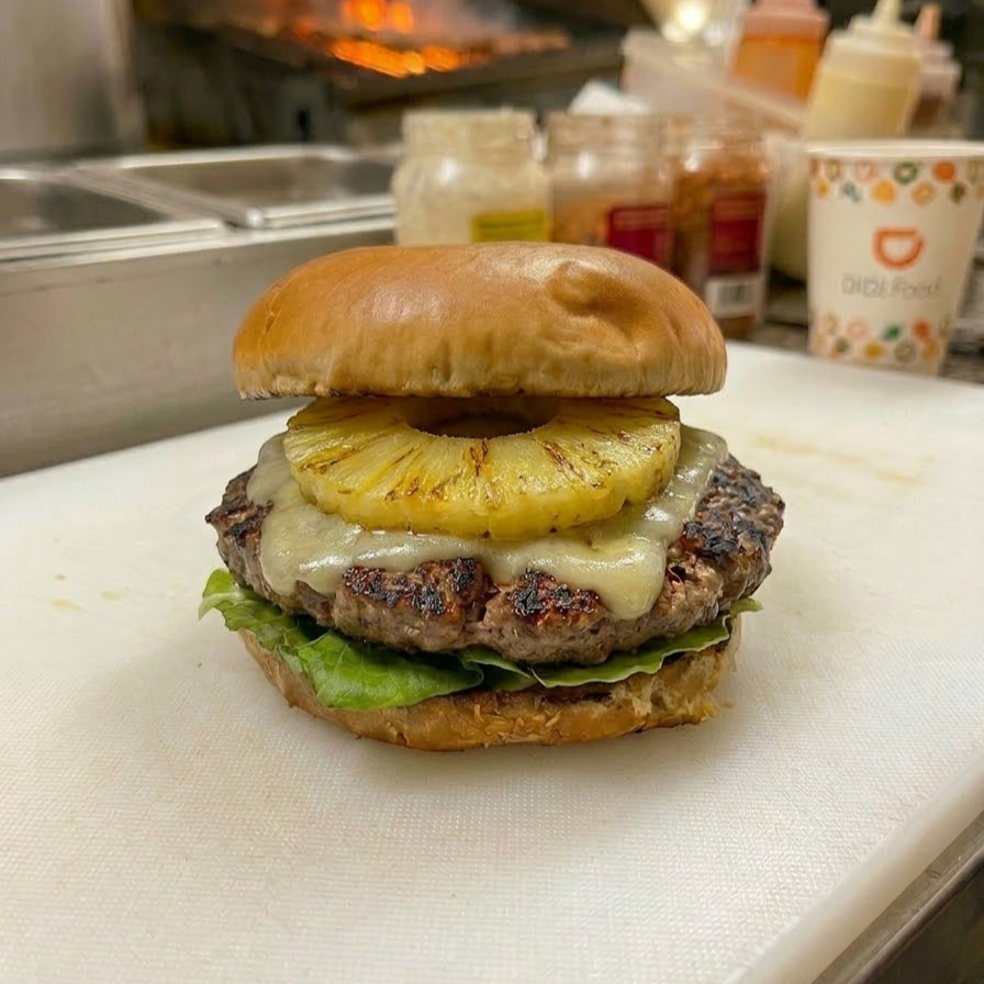 Hamburguesa Sencilla de Piña