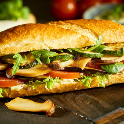 Baguette vegetariano