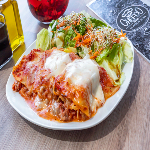 Paquete:Lasagna+Ensalada para dos personas