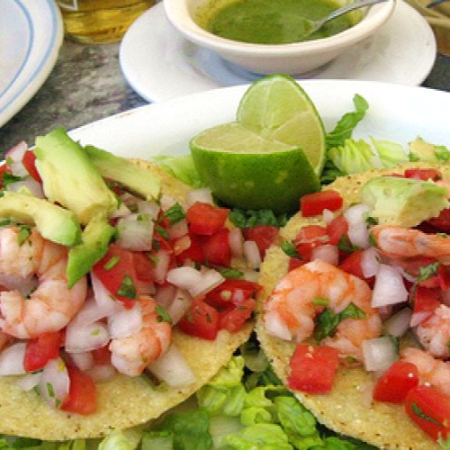 Tostadas de Camaron