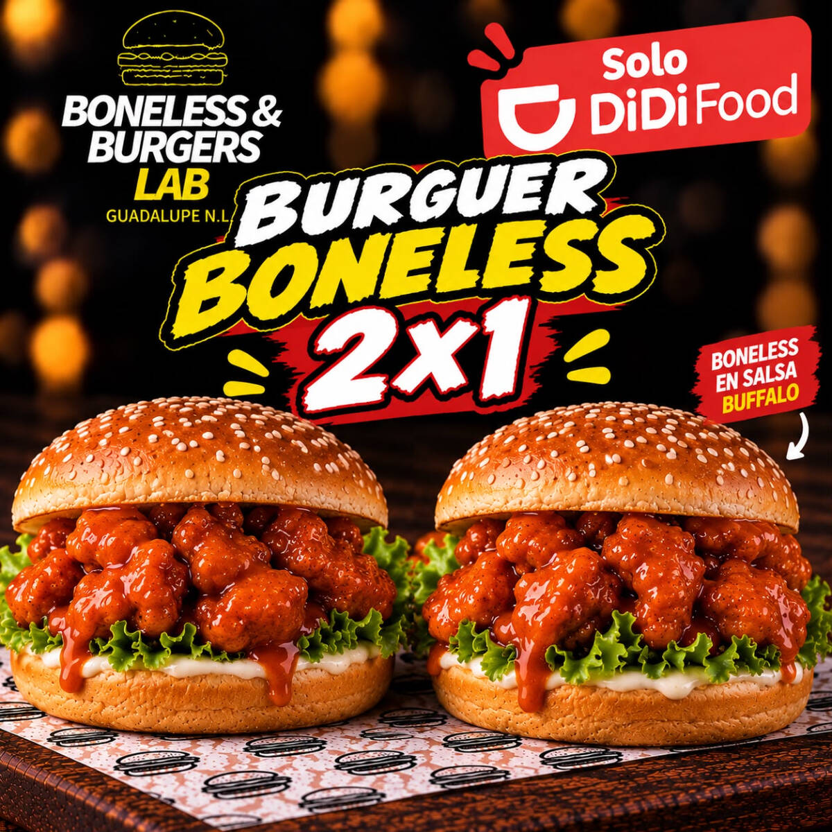 Burguer Boneless 2x1