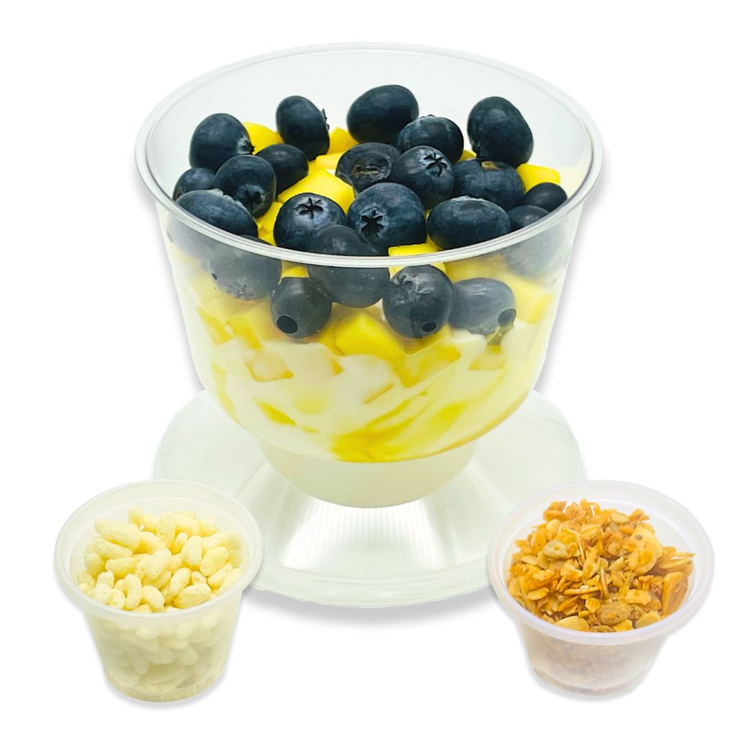 Arándanos y Mango Parfait