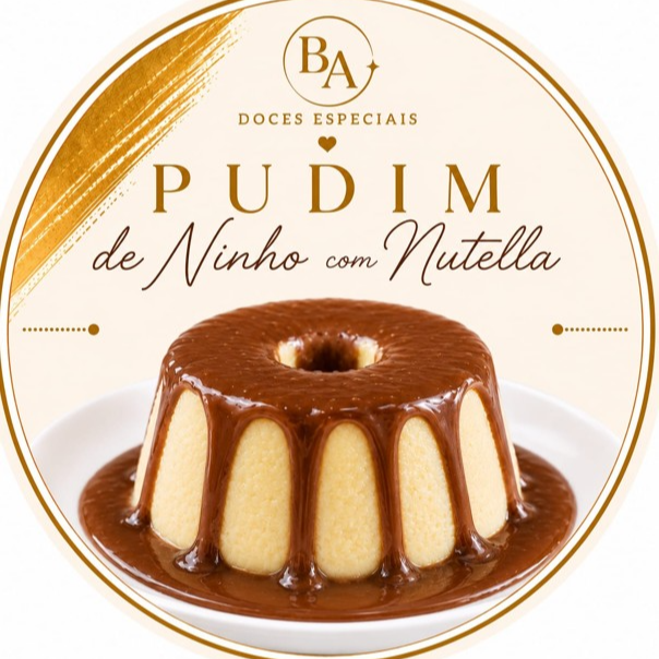 Uma combinação sofisticada e exclusiva. Pudim cremoso de Ninho e cobertura de Nutella, resultando em uma sobremesa elegante e cheia de sabor.