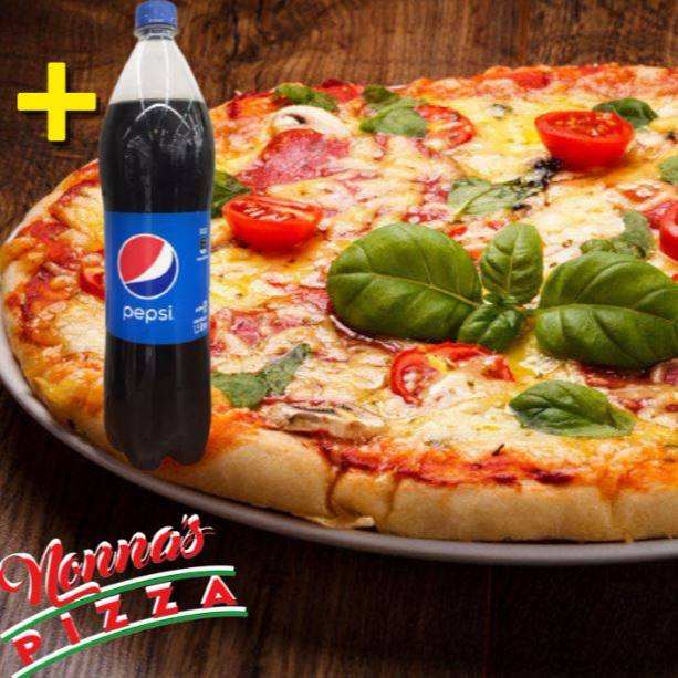 Combo - 1 Pizza Grande Margarita y Gaseosa de 1 L