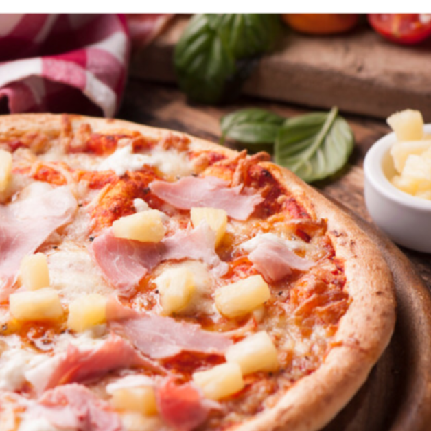 Pizza de Jamón y Piña Chica