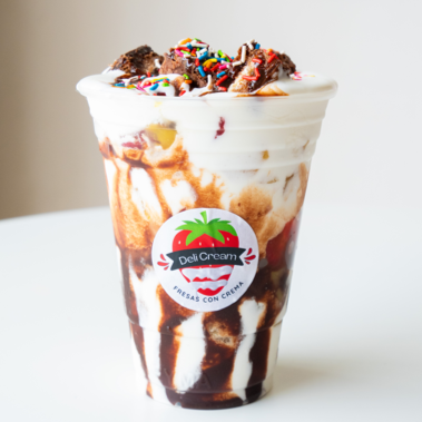 Fresas con crema 8 onzas