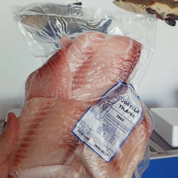 700g de costela de tilápia congelada