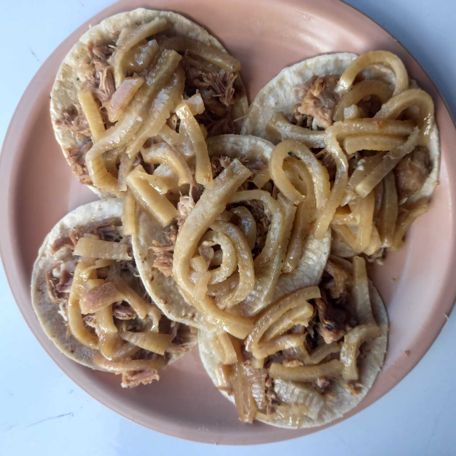 5 Tacos de Maciza con Cuero
