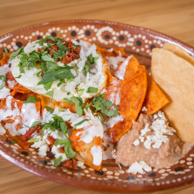 Chilaquiles Rojos.