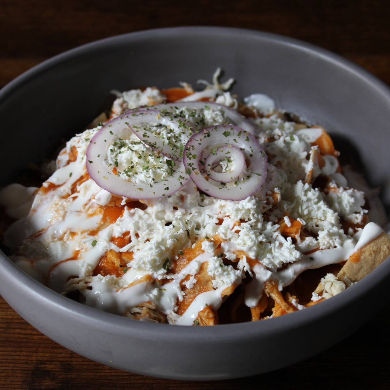 combo chilaquil más papa hash brown