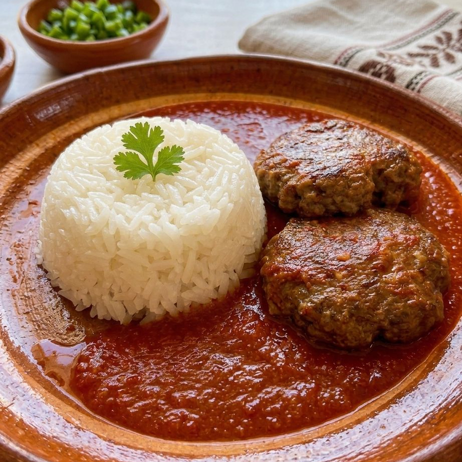 Tortadita de Res en Salsa Roja