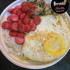 arroz feijão farofa macarrão fritas o