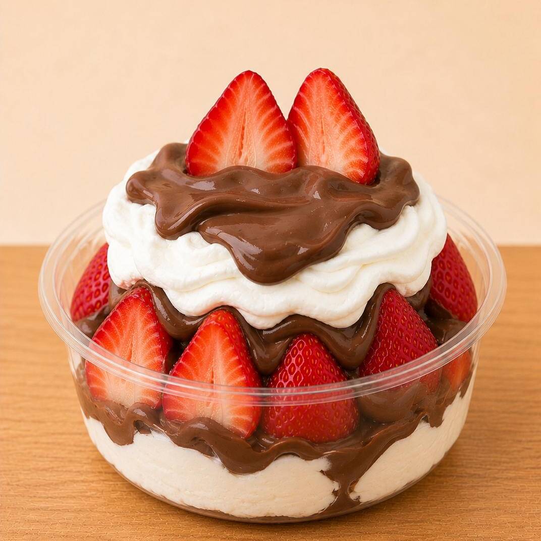 Fresas con Crema Fusion de la Casa 🍓✨