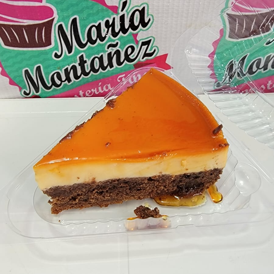 Imposible, con pan de chocolate y flan