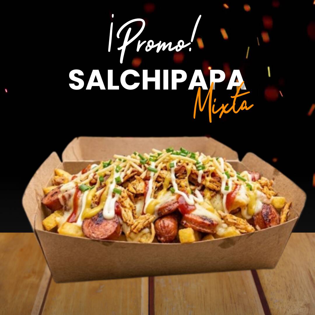 Salchipapa Mixta