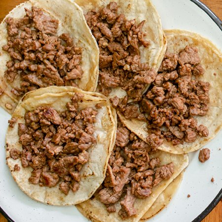 10 taquitos de arrachera