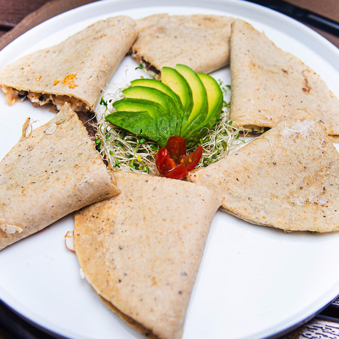 Quesadillas de maiz (huitlacoche, champiñon y raja