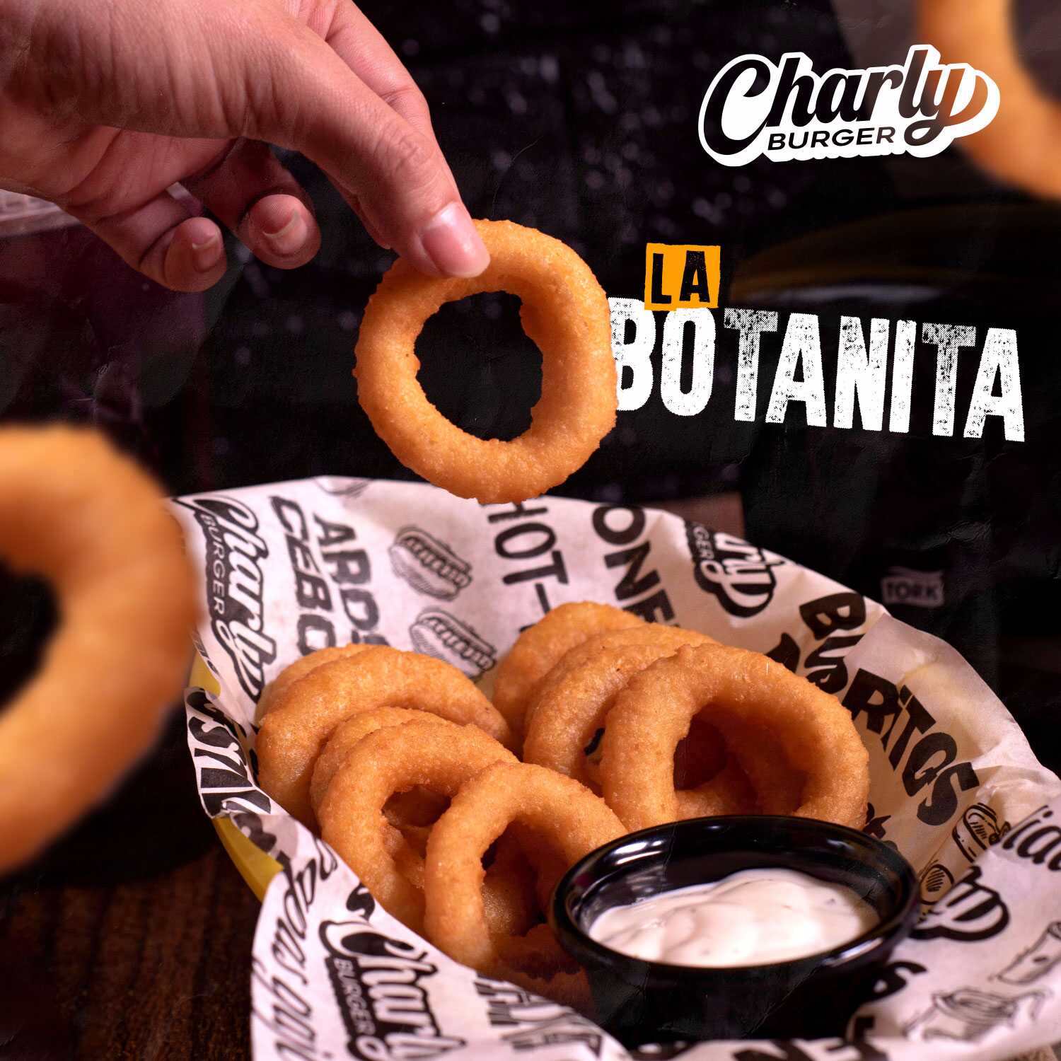 10 Aros de Cebolla Aderezo Ranch