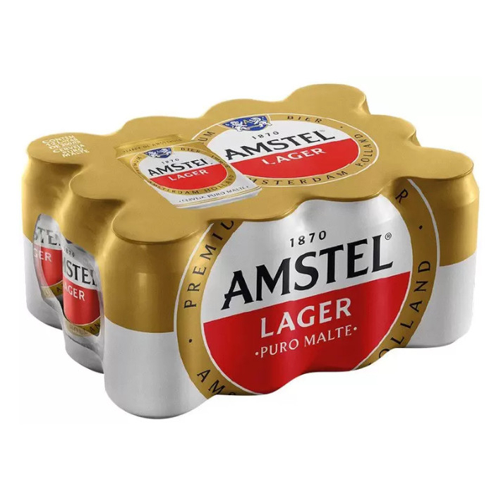 Cerveja Amstel Puro Malte Lata 269ml c/12 unidades