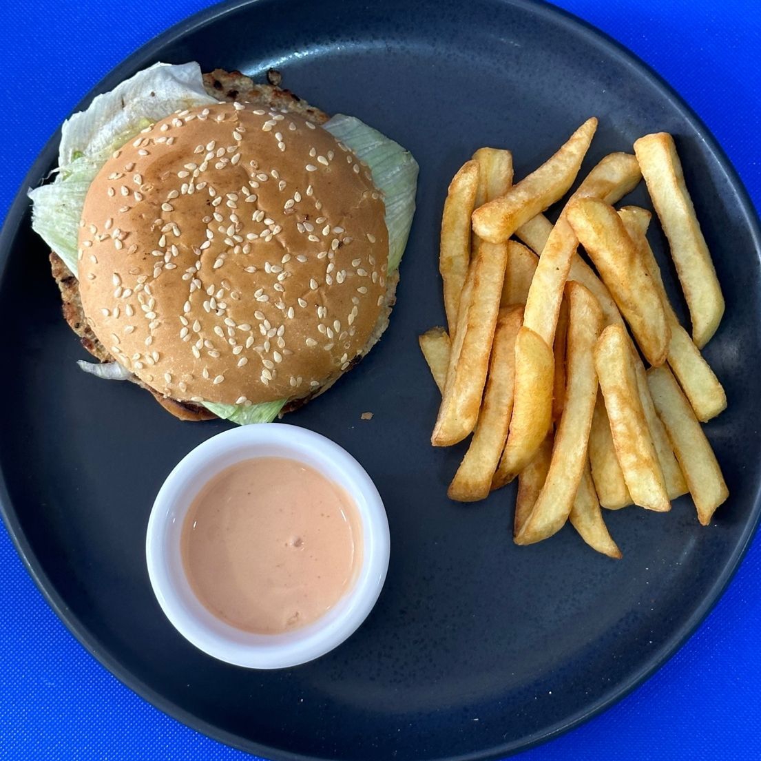Hamburguesa con papas