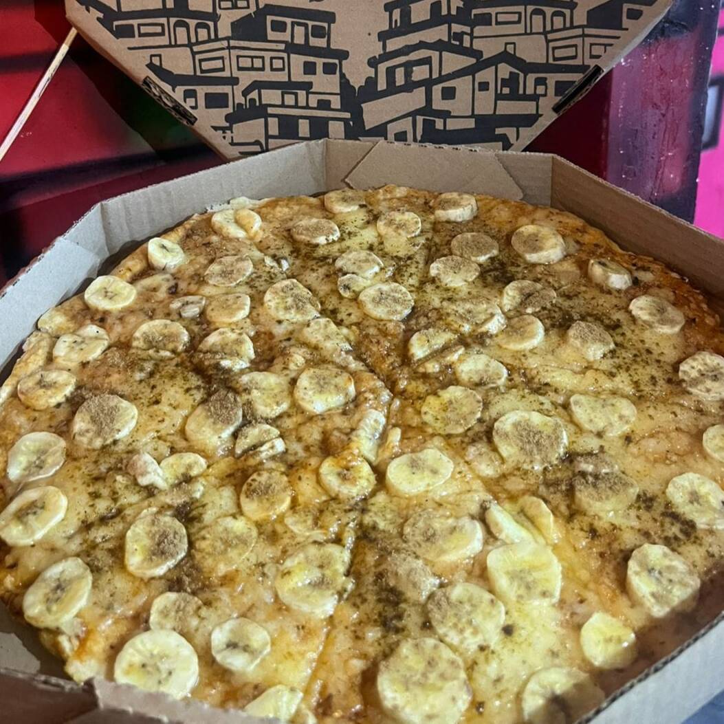 Banana, canela e queijo