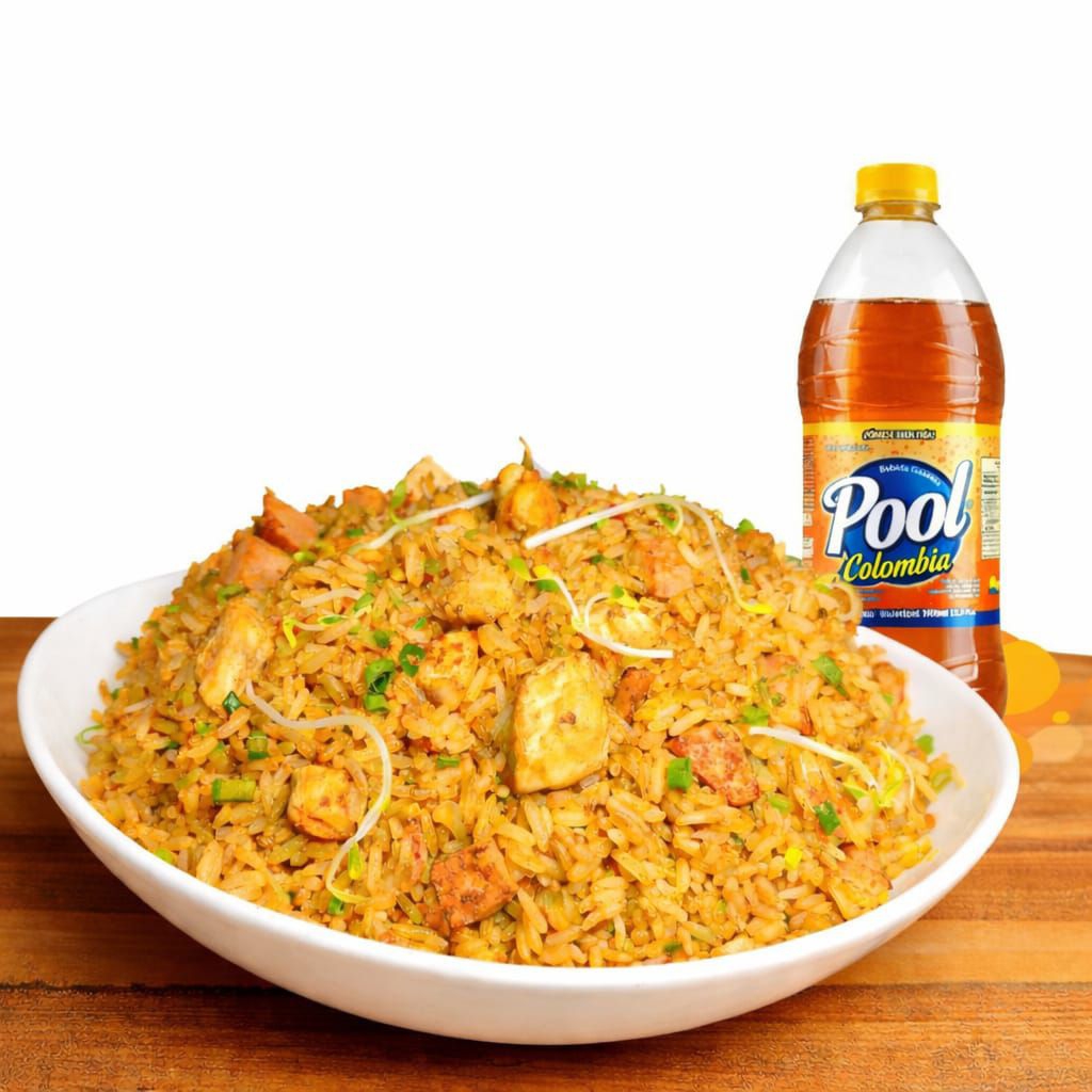 Arroz chino para Dos 900g + Gaseosa 1L