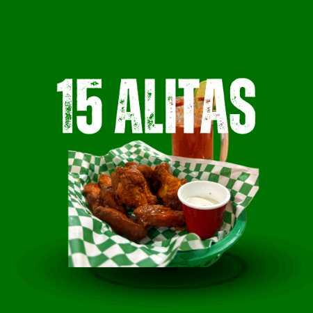 Promo 15 Alitas