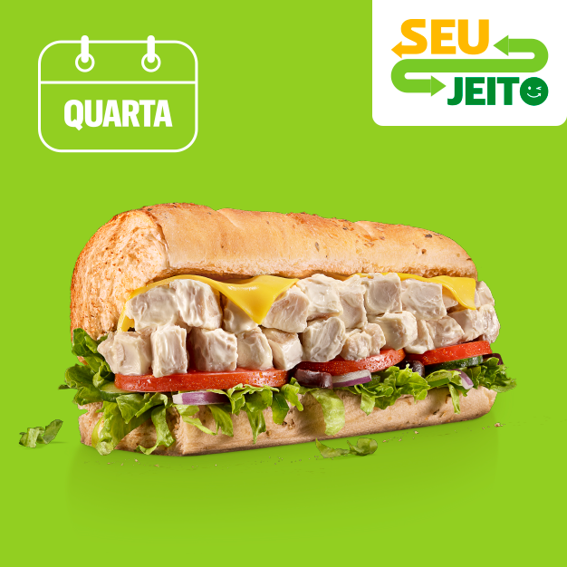 Perfeita combinação de cubos de frango defumado e cream cheese