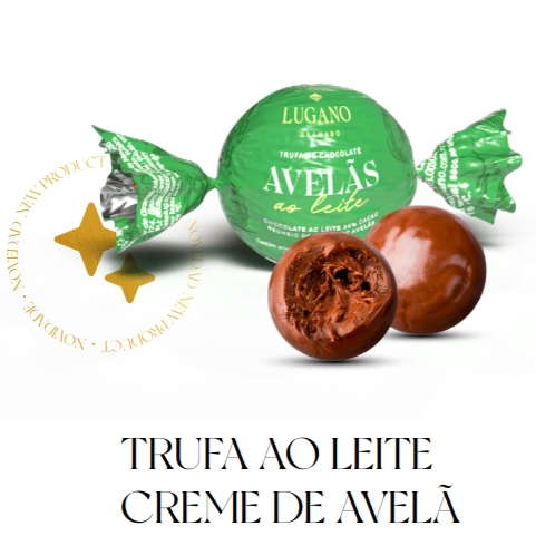Trufa de chocolate ao leite com avelã 14g