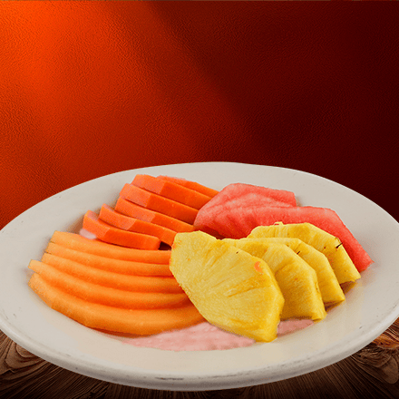 Plato De Frutas con Yogurt Natural